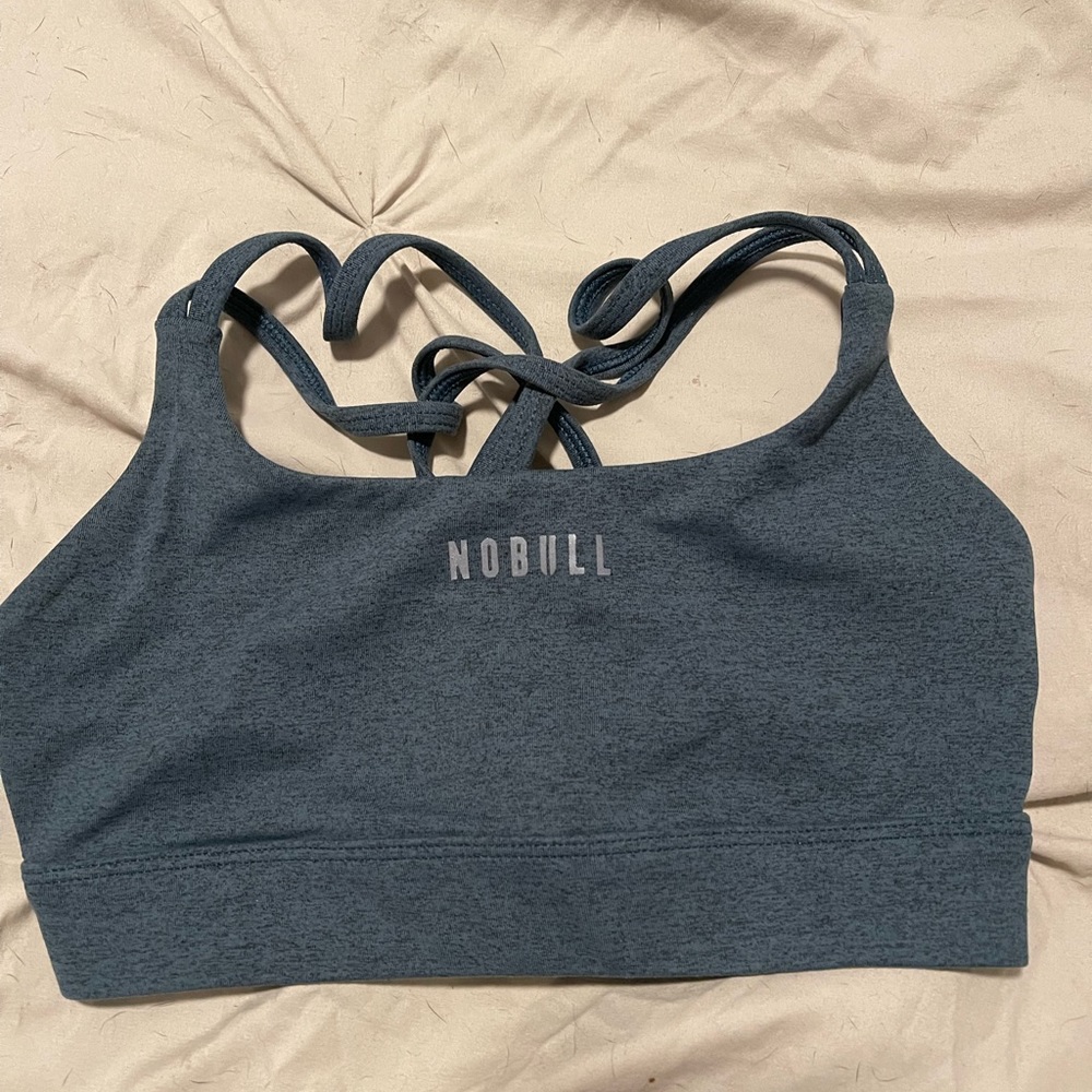 NoBull teal sports bra